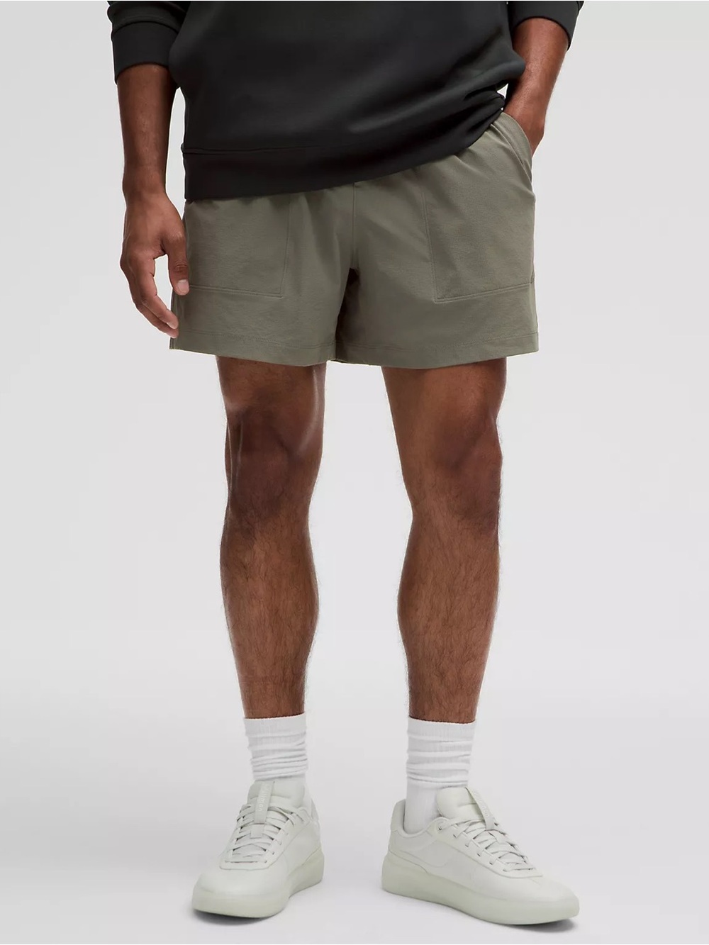 Lululemon Bowline Short 5” Stretch Ripstop Size L Taupe Olive Men’s